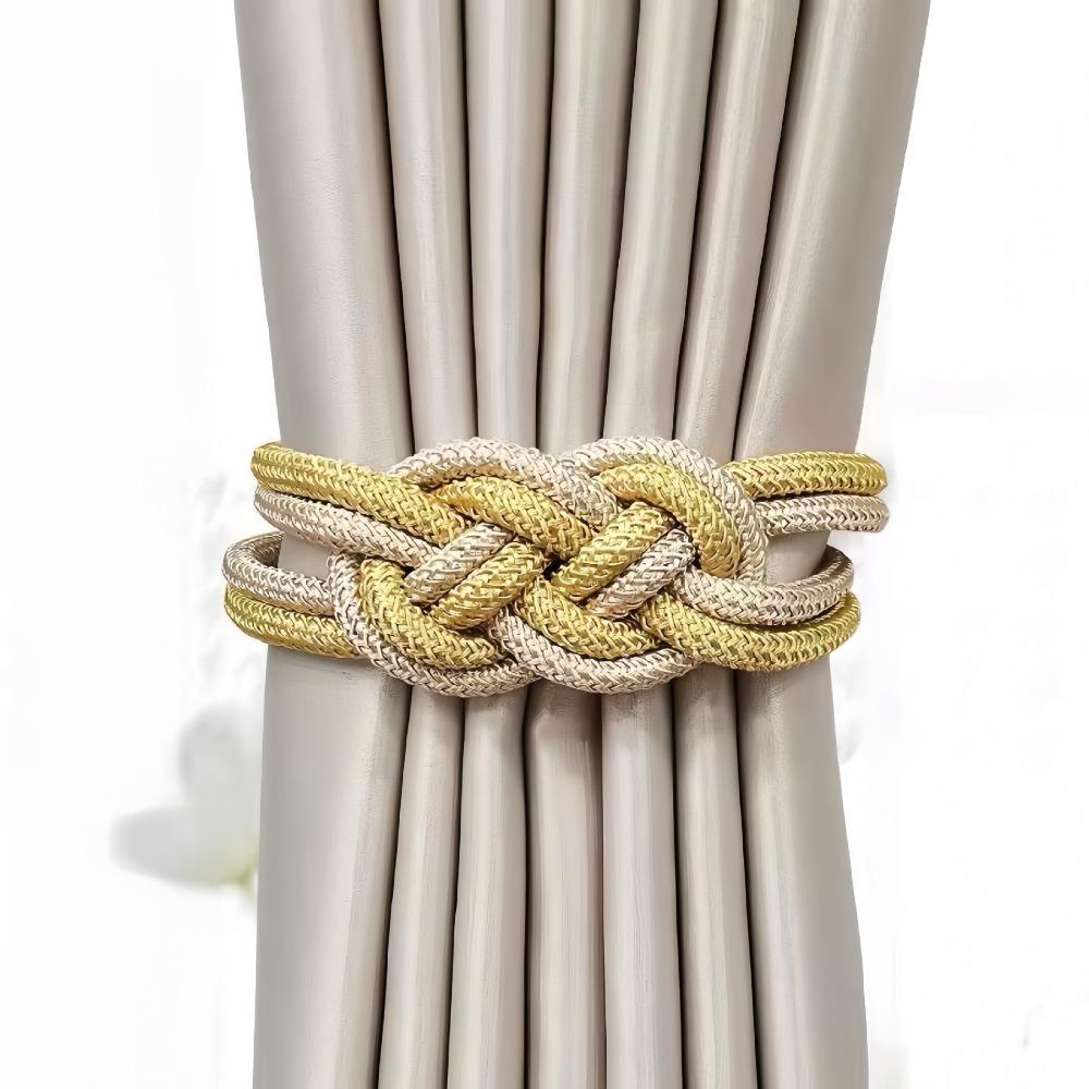 1pc Punch-free Curtain Tiebacks Chinese Knot Holdbacks New Curtain Holders Home Decor