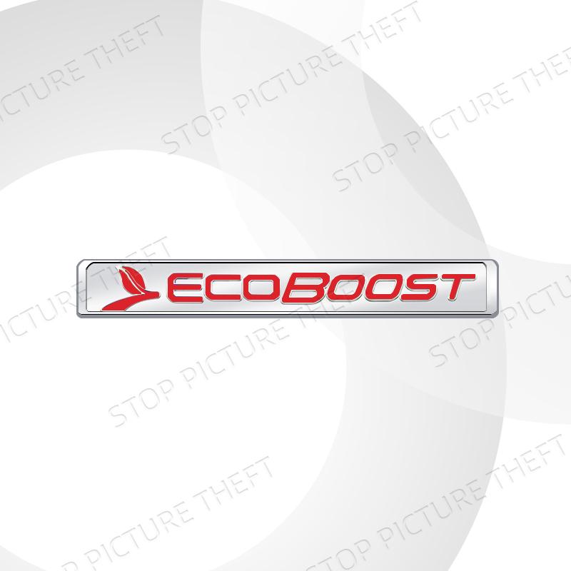 1Pc Metal Alloy EcoBoost Logo Car Trunk Fender Sticker Side Emblem Badge For F-150 Ranger Galaxy Bronco Focus Mondeo ST Line