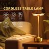 Aluminum Alloy LED Lamp Night Light Infinitely Dimmable Atmosphere Retro Portable Cordless Rechargeable Touch Desk Lamp For Bar