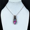 Cotton Candy Turquoise Pendant Copper Wire Wrapped Pendant Beautiful Gemstone Jewelry Handmade Pendant Copper Wire Jewelry Anniversary Gifts