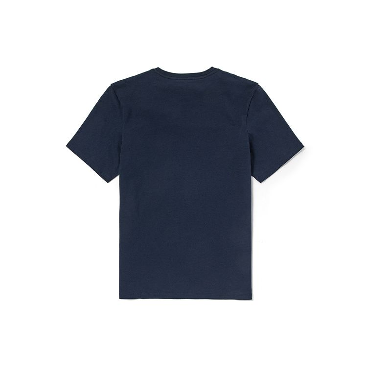 Timberland Large Logo Casual Breathable Short Sleeve T-Shirt Men T-Shirts Deep-Sapphire-Blue A61XY-433