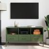 VidaXL TV Cabinet, Television Stand with Legs, TV Stand with Storage Living Room, Olive Green 843040