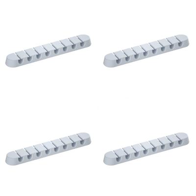 Pack of 4 Space Saving Desk Cord Organizers Plastic Texture Cable Clip Suitable for Electronics Cable Concealments