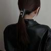 Hair Wrap Hairpins Women's hair clips PU Leather Hair Band Korean Style Hair Cuff Ponytail Holder
