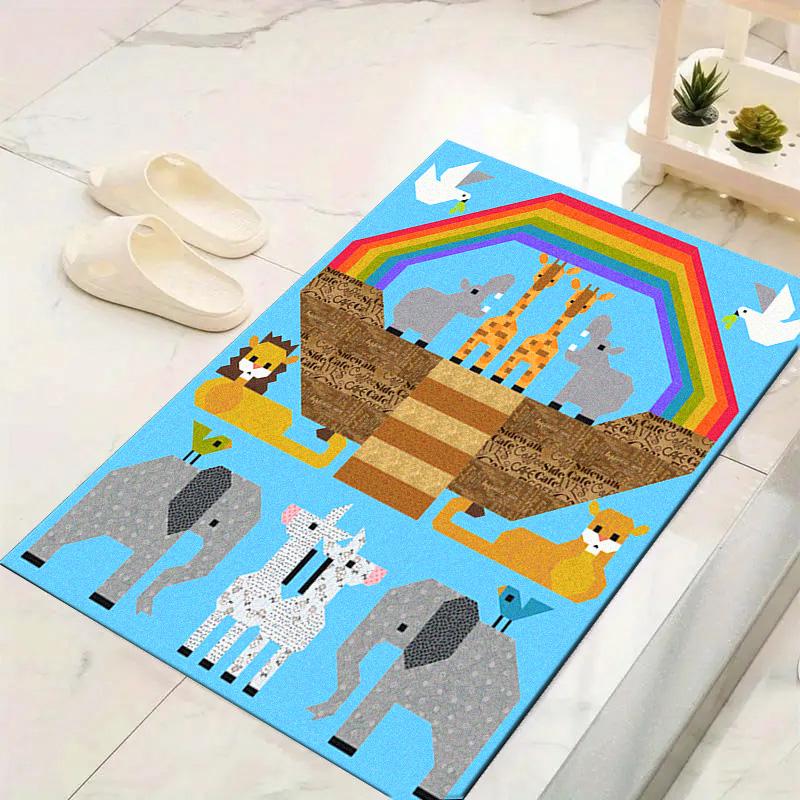 Cartoon Animals Carpet Rug for Living Room Bedroom Home Sofa Decoration,Kids Play Non-slip Floor Mat