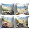 Describe Scenery Of The Beach Digital Printing Pillow Cover Short Plush Suitable Living Rooms Bedrooms Sofas Throw Cushion Cover