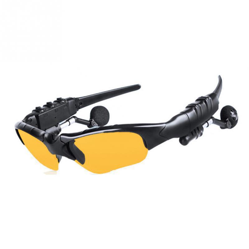 Smart Bluetooth Polarized Sunglasses with 5.4 Card Slot and Earbuds for Sports Music MP3 Player