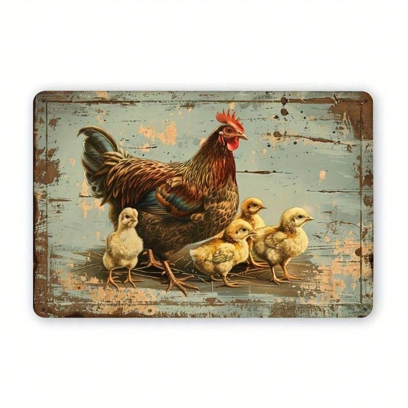 Retro Metal Tin Sign Wall Art Decor for Living Room Bedroom Office
