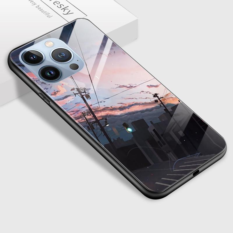 Tempered Glass Phone Case For Samsung A12 A16 A32 A53 S20FE S23 S25 Honor20 X6A 90Lite 9X Huawei Y9Prime2019 P30Lite Soft Edge Shockproof Smooth Shell