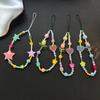 Colorful Star Phone Lanyard for Students Ins Style Short Strap Anti Lost Keychain for Bags CCD Camera Accessories