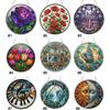 2D/Flat DIY Diamond Art Suncatcher Hanging Diamond Art Kits Rhinestone Diamond Art Window Pendants Wall Decor for Home & Windows