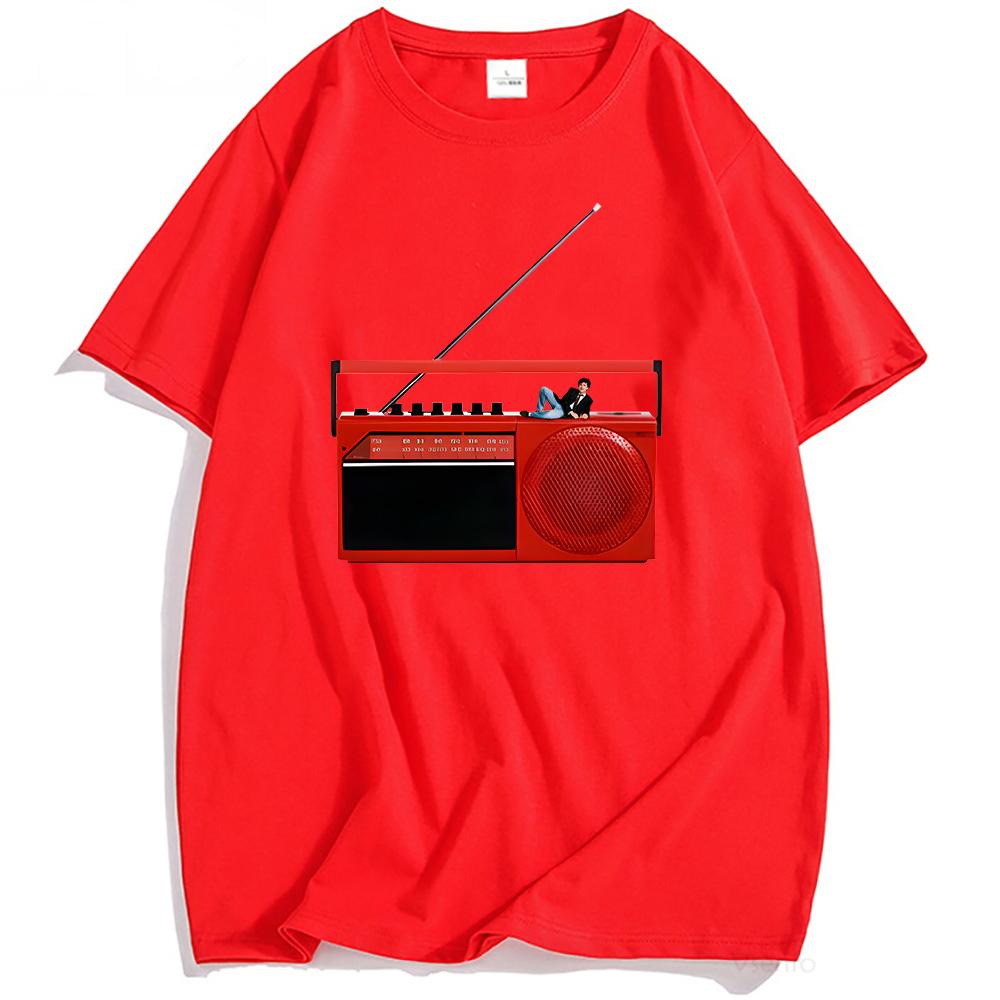 2026 SpringSummer  Be As Smart As You Like Radio Charlie Puth Singer Pattern Cotton Mens Streetwear Shirt