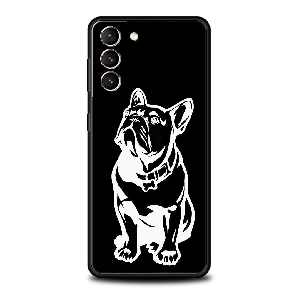 

Чехол для телефона French Bulldog для Samsung Galaxy S23 Ultra S22 S21 S20 FE 5G S10 S10E S9 S8 Plus Note 20 Мягкий силиконовый чехол-бампер Samsung S9