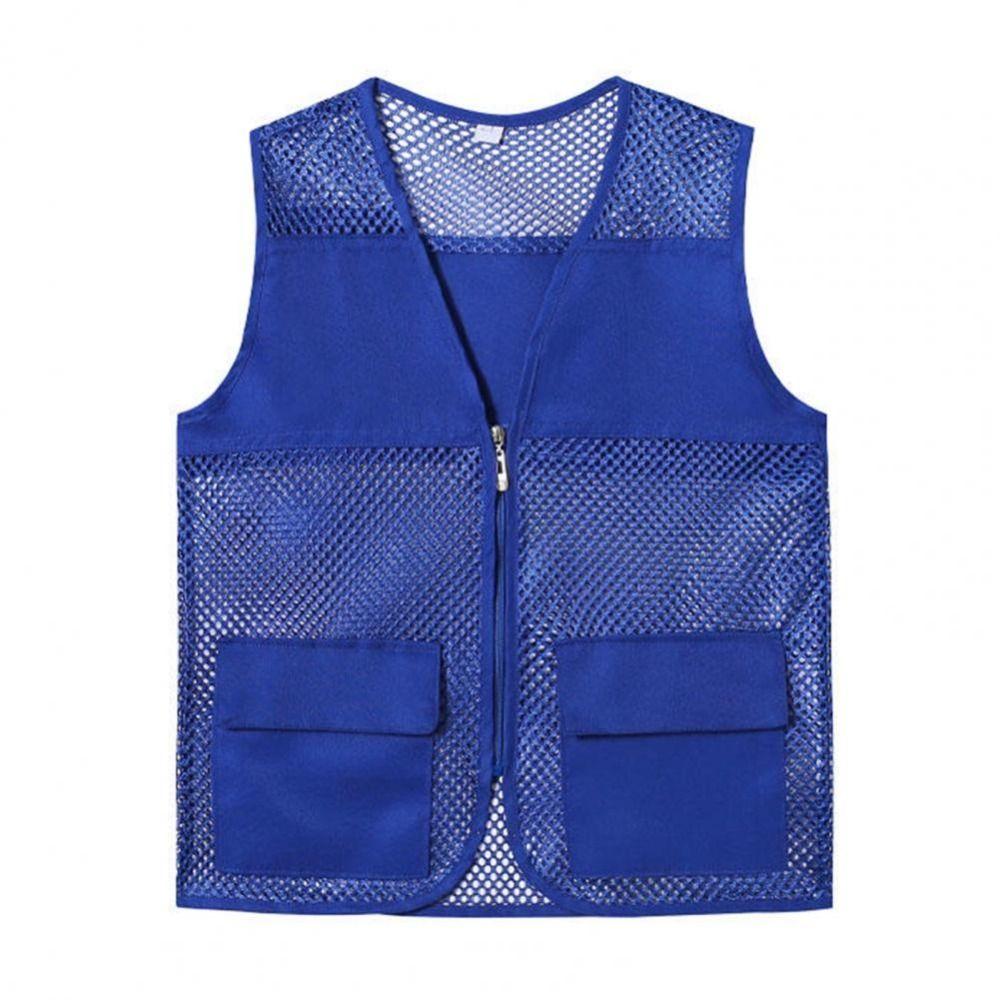 Mesh V-neck Vest Sleeveless Style See-through Vest Waistcoat Outdoor Work Clothes Summer Season