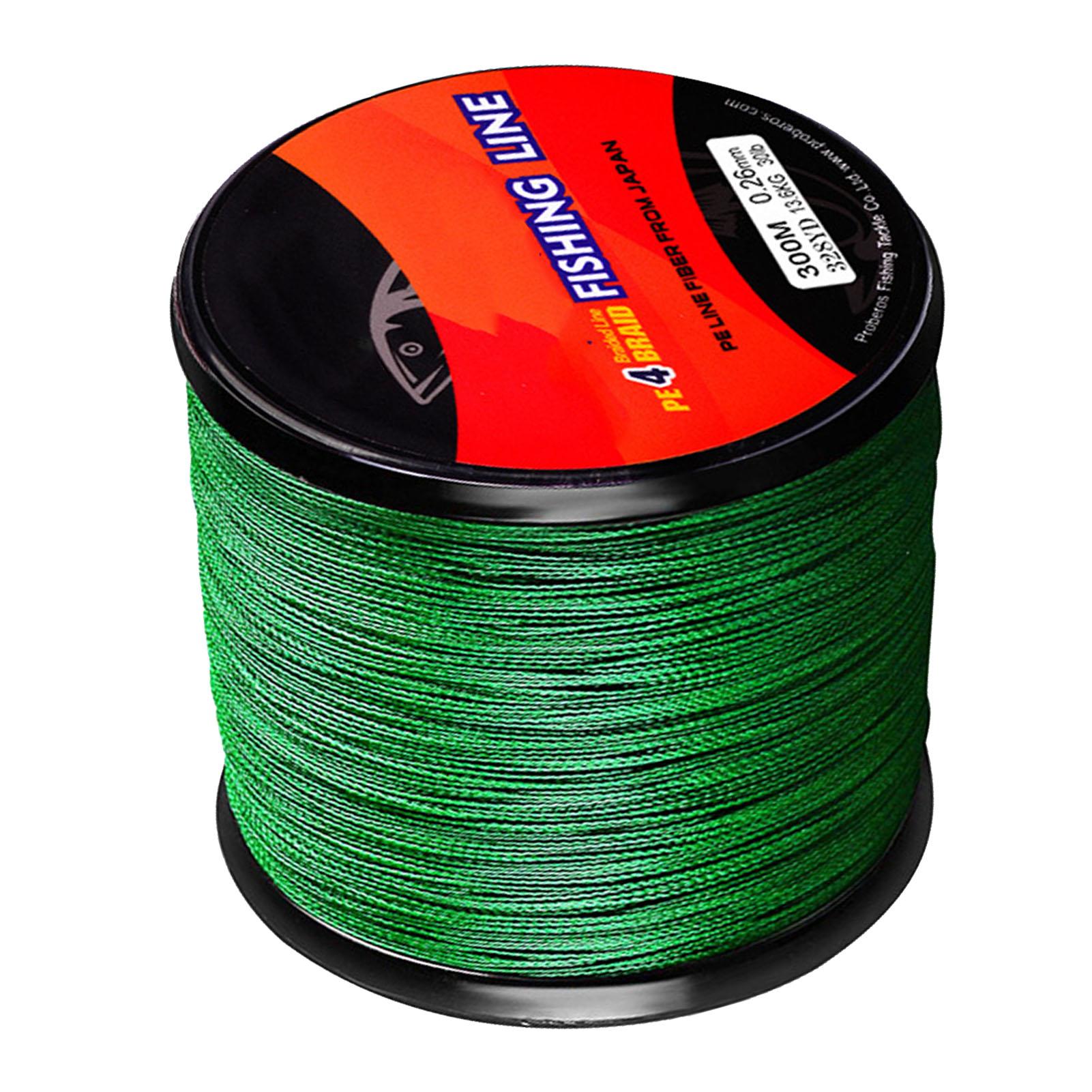 

PE Braided Fishing Line 300m 30lb 2.5 Rock Sea Fishing Line for Saltwater Freshwater Green