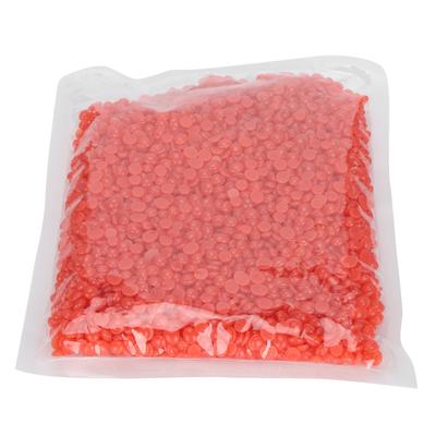 Cera depilatoria dura in grani per uso domestico, perline di cera per la rimozione dei peli per viso, ascelle, gambe, 500 g, fragola rossa
