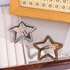 Metall Strassstern BB-Klammer Geometrische Hohl-Haarspange Mode Stern Seitenclip Foto