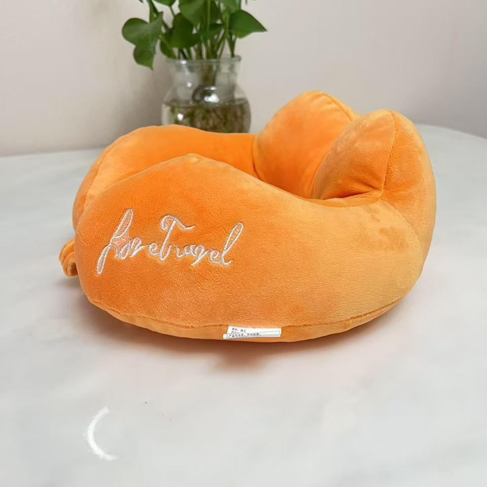 Customized Cartoon U-Shape Neck Pillow with Logo - Perfect for Cervical Support, Travel Comfort, and Company Gifts