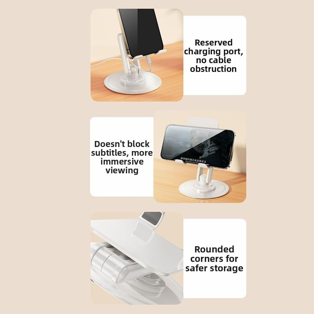 Rotating Mobile Phone Holder Foldable Tablet Holder Folding Desk Phone Stand  Tablet Support
