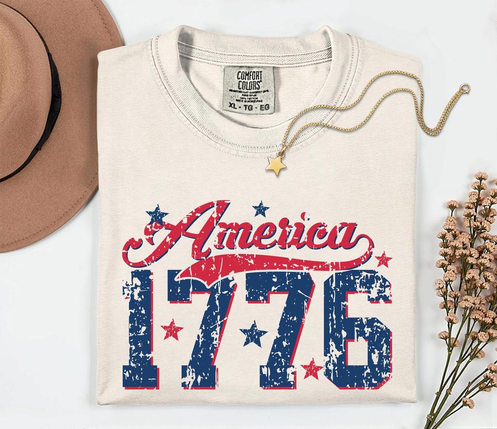 Comfort Colors® America 1776 Shirt, 250th Anniversary Patriotic Tee