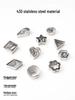 30-Piece Stainless Steel Star and Round Mousse Ring Cookie Cutter Set