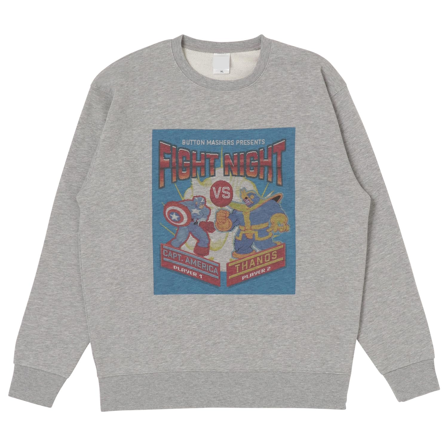 

Small Planet Marvel Sweatshirt, Marvel Pop Color Series, Captain America vs. Thanos, Size XL