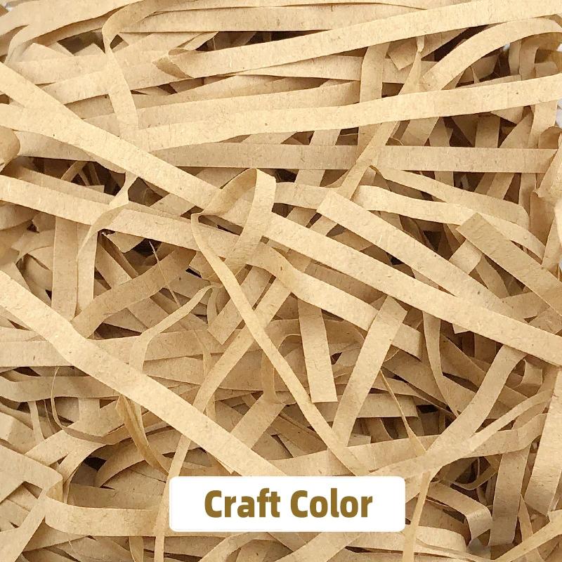 

50/100g Multi Color Shredded Raffia Paper Filler Recyclable Craft Confetti Cut Tissue Paper Gift Box Packaging Filling Material 50g