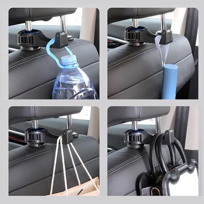 2 In 1 Car Gadget Car Back Seat Hanger Hook Organizer Car Headrest Hook For Phone Holder Handbag Car Interior Accessories