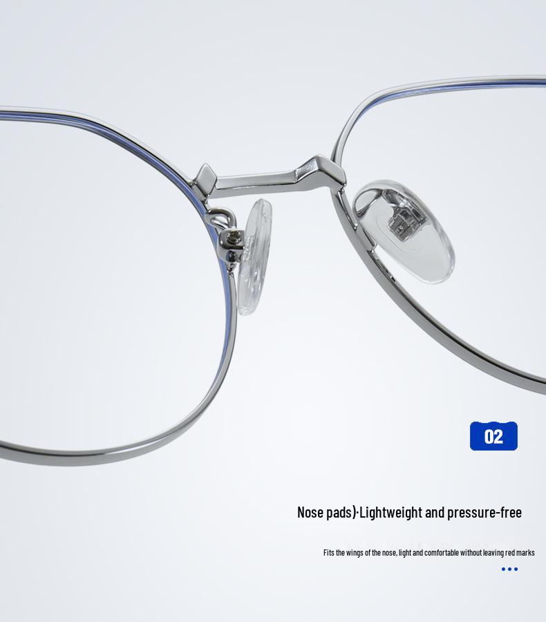 2024 Anti-Blue Light Metal Myopia Eyeglass Frames for Men & Women