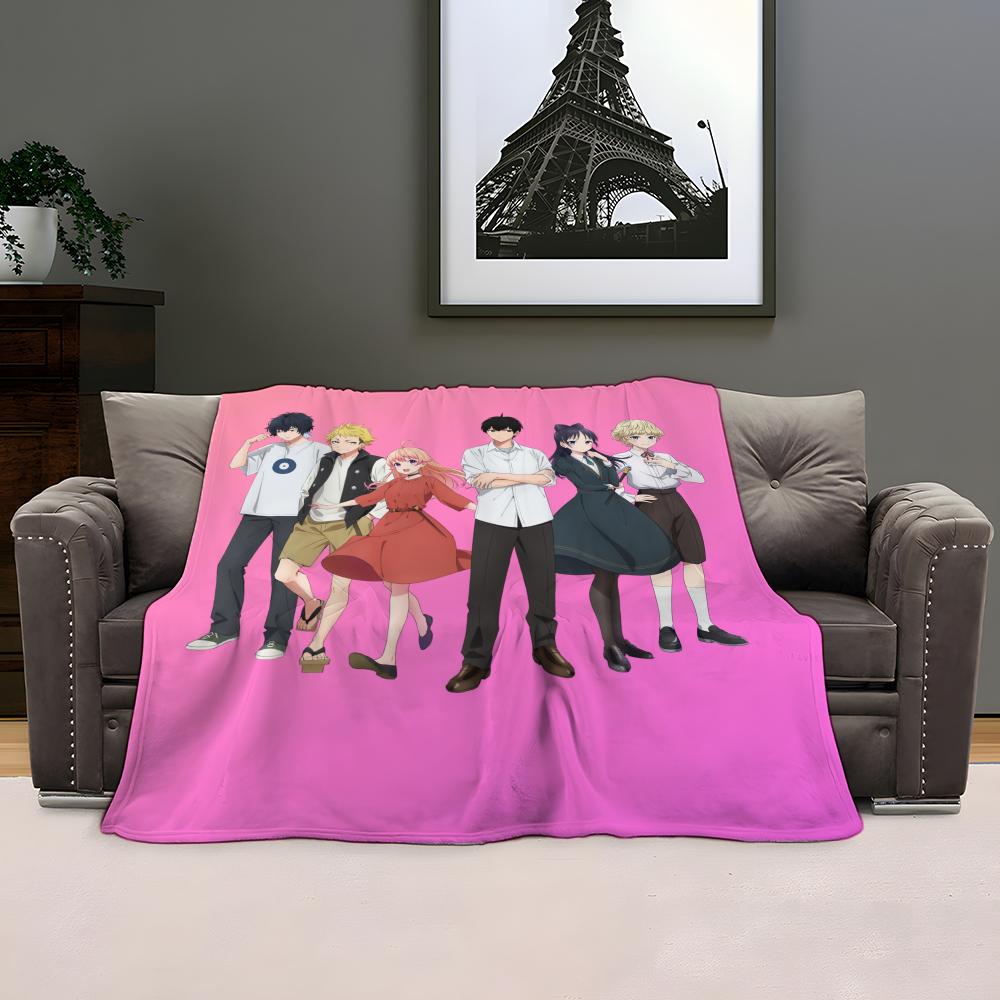 WITCH WATCH Throw Kid-Friendly Flannel Throw Blanket Soft Warm Anti-Static Washable All Season
