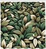 Olive Green Shower Curtain, Modern Forest Boho Leaves With Nature Colors Bohemian Exotics, Cloth Fabric Bathroom Decor