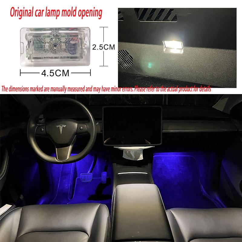 For Tesla Model 3 2017 2018 2019 2020 Model Y 2026 2026 2026 2026 Model S 2026 2026 2026 2026 Car Footwell Lights Accessories