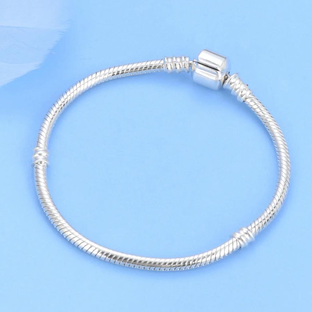 High quality bracelet 925 silver classic bucket buckle bracelet fit original charm beads DIY women's jewelry Gifts