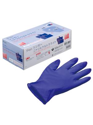 Utsunomiya Production Singer Singer Nitrile Ultralight M NBR0270PFBBM Blue