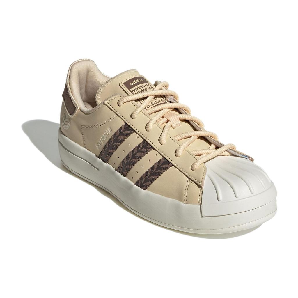 Adidas Originals Superstar Durable Low-Top Sneakers Women Sneakers Brown White IE5523