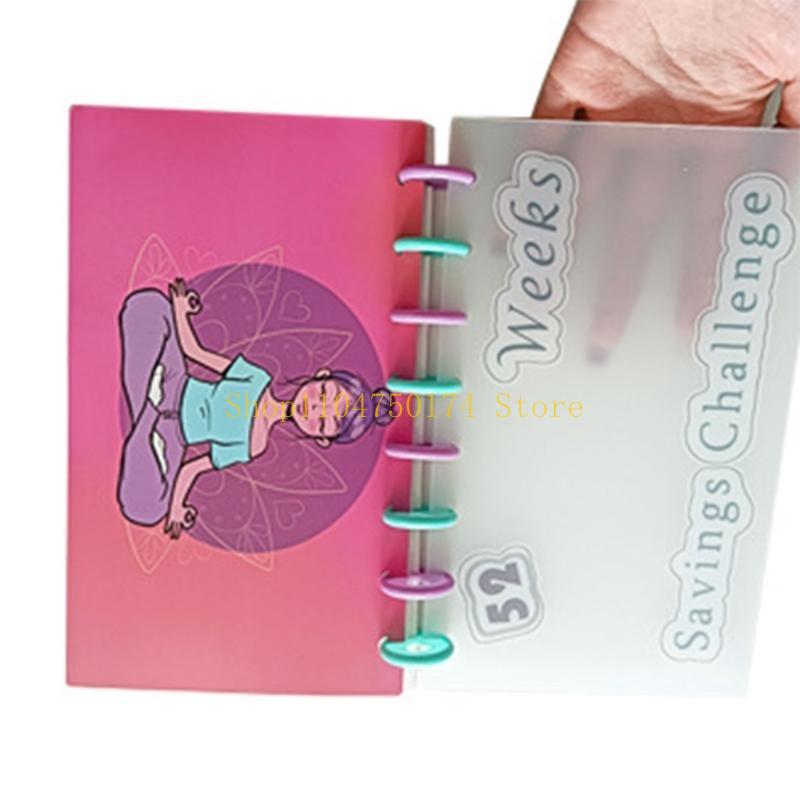 Money Saving Challenge Book with Envelope Financial Journal Money Organizer Book Motivational Notebook for Savings top sale