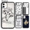 Krajews Colorful Musical Notes Soft Phone Case Cover For IPhone 18 17 Air 16 15 14 Plus 11 12 13 Pro Max Plus Coque Fundas