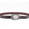 Z Letter Belt Men's Smooth Buckle Pure Cowhide Personalized Youth Jeans Belt Men's Belt