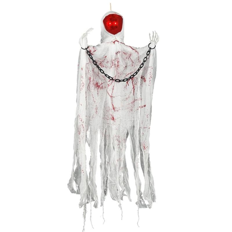 

Sound Activated Skeleton with Sound Effect and Light up Eye Skeleton Hanging Decoration For Garden Yard Decoration 1