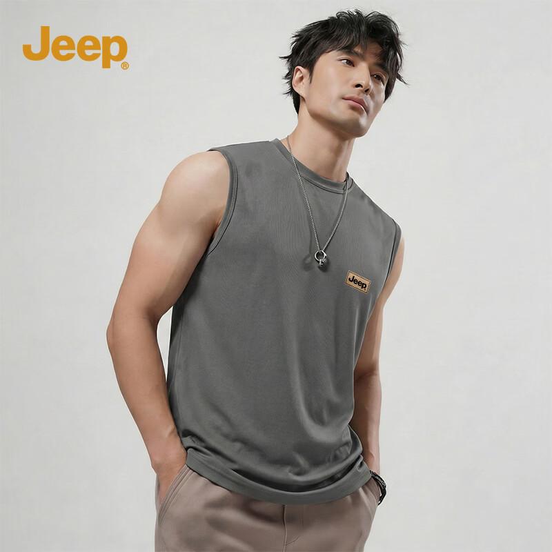 Jeep Men s Summer Loose-Fit Cooling Pique Tank Top L