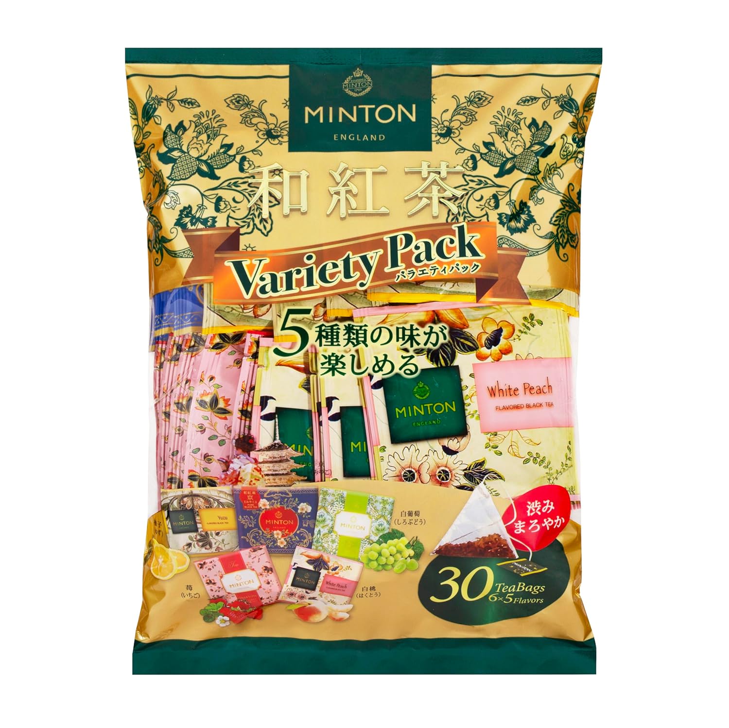 MINTON Black Tea Variety Pack 30 bags (5 types 6 bags)
