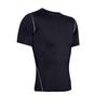 Camisa de Compressão Masculina Elástica de Manga Curta - Secagem Rápida, Absorção de Suor para Esportes e Fitness