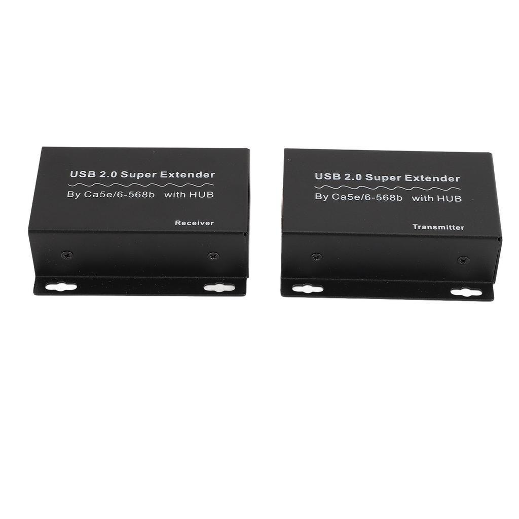 Über Ethernet USB RJ45 Extender 120m 480Mbps 4 USB2.0 Hub Sender Empfänger Über Ethernet