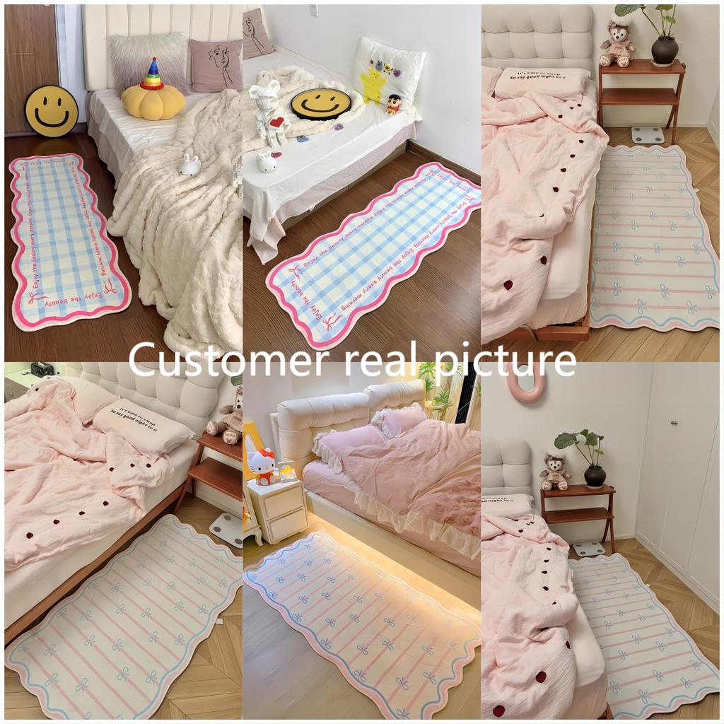 Living Room Carpet Cream Style Girl Room Decoration Children's Bedroom Carpet Cloakroom Tatami Floor Mat Home Decoration