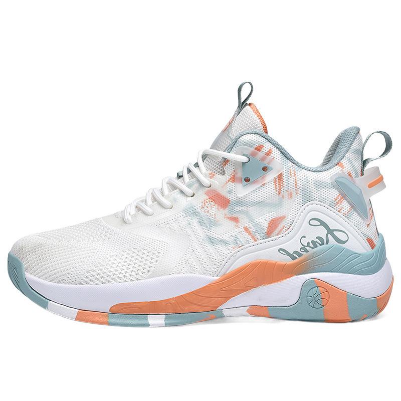2025 New Basketball Sneakers Large Size 4748 Teen Students Breathable Running Shoes for Boys and Older Children Non-slip and Wear-resistant