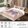 3Pcs Butterfly Flowers Pattern Bedding Set, For Girls, Teenagers And Adult'S Bedroom, 1*Duvet Cover+2*Pillowcase, For Single Bed