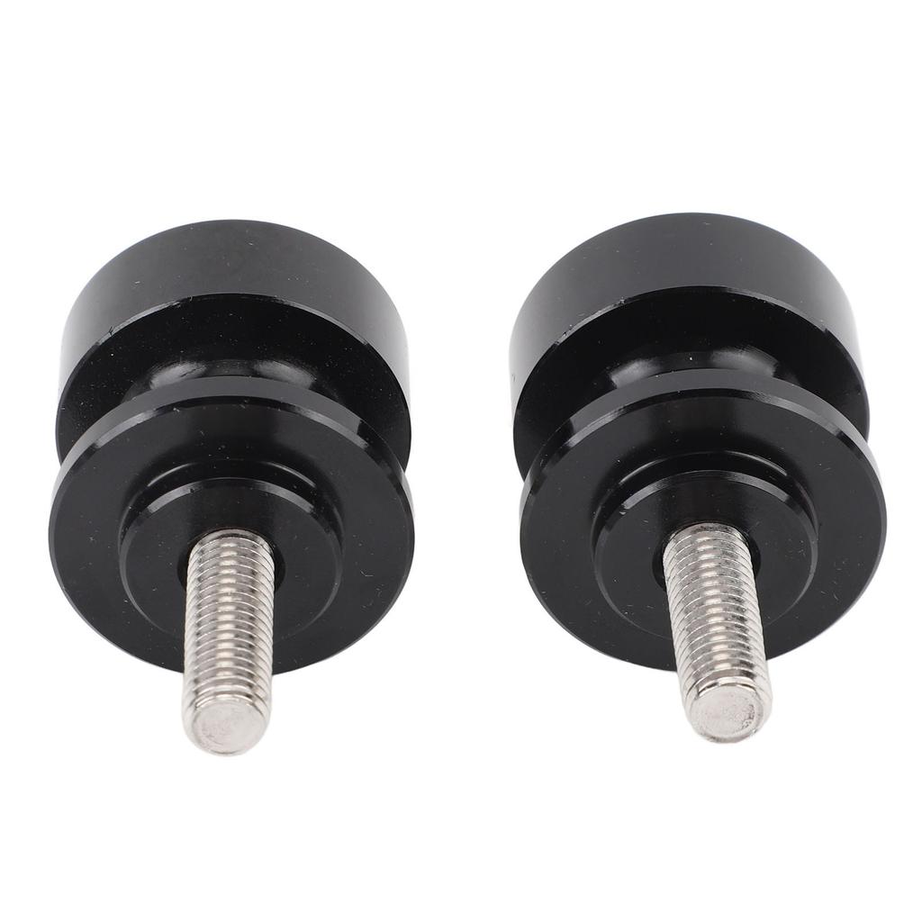 1 Pair Motorcycle Swing Arm Spools Slider M8 CNC Aluminium Alloy Black Swing Arm Stand Screws for Street Bike CB1000R