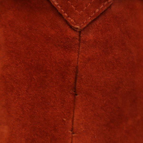 Sears JR Bazaar Suede Leather Jacket 11 Brown Hood Women Used