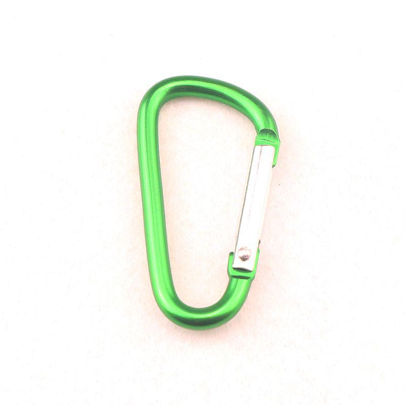 D-Shaped Aluminum Alloy Carabiner Hook: Hand Sanitizer, Water Bottle, Clothing, & Keychain Accessory