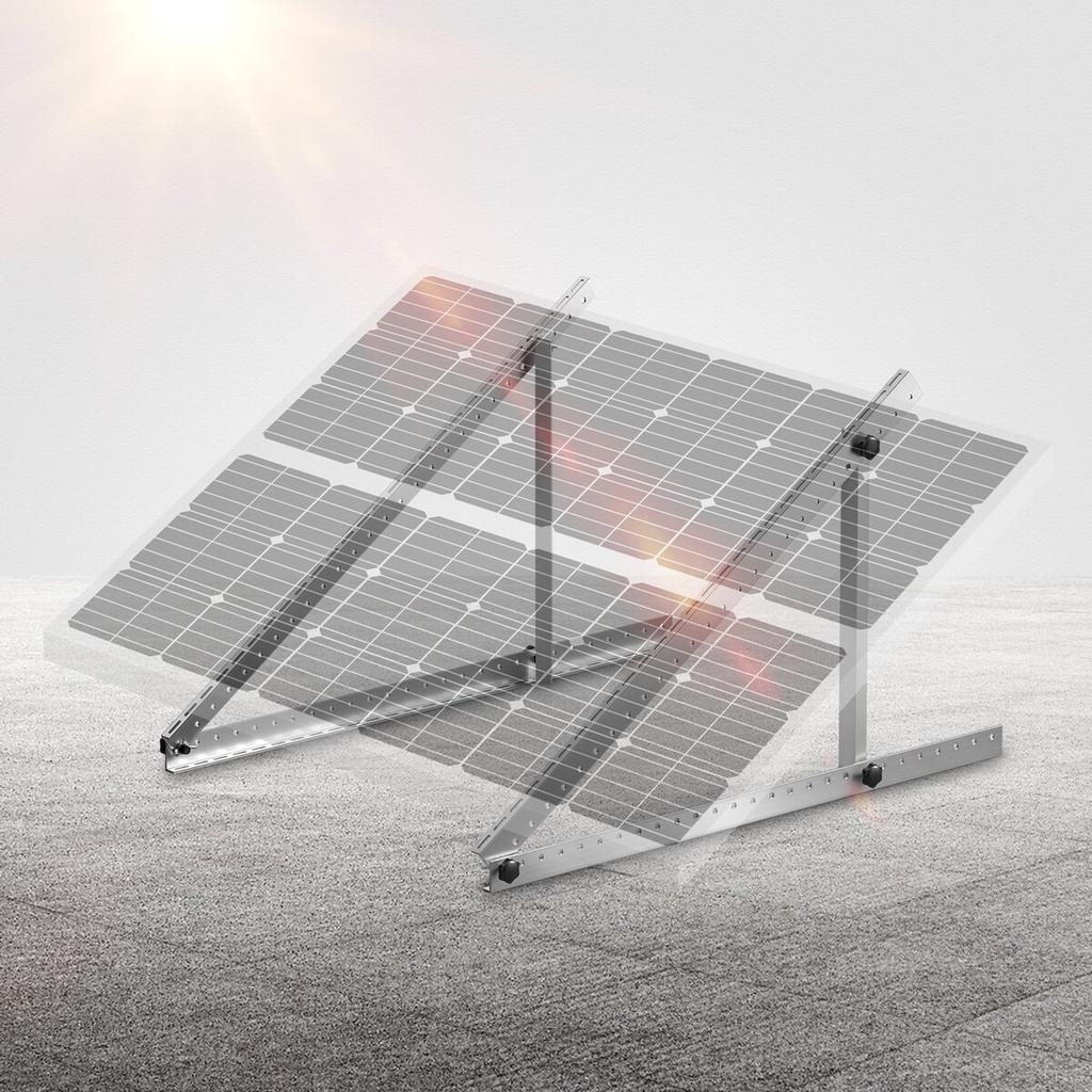 45-Inch Solar Panel Mount Brackets 0 - 90° Adjustable Tilt Brackets 2-Set